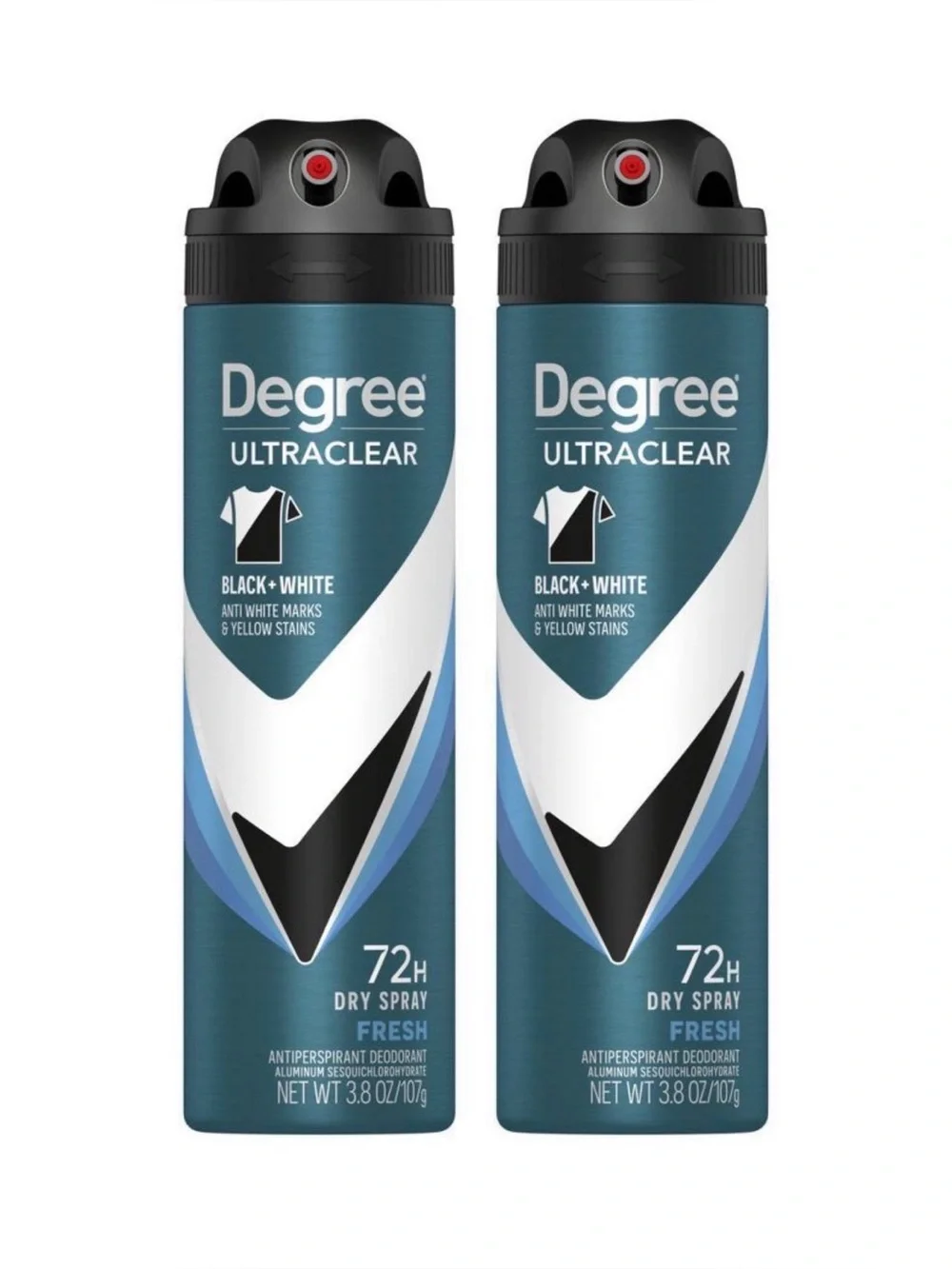 2 Pack Degree Ultraclear Black & White 72 Hour Antiperspirant Deodorant in Fresh